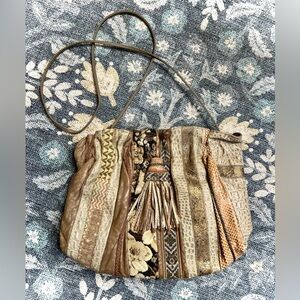 Viva of California Boho Embossed leather/leatherette handbag